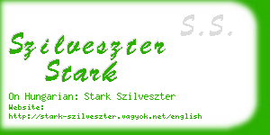 szilveszter stark business card
